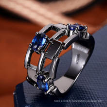 Femmes accessoires Chine bague de mode saphir bleu Pierre anneau modèle